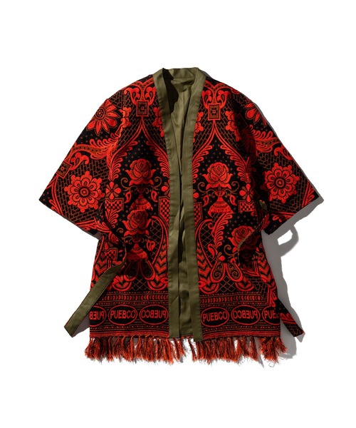 PUEBCO（プエブコ）の「RUG FABRIC REVERSIBLE GOWN Black（ガウン/バスローブ・メンズ・ブラック系その他・ONE SIZE）」の2枚目の写真