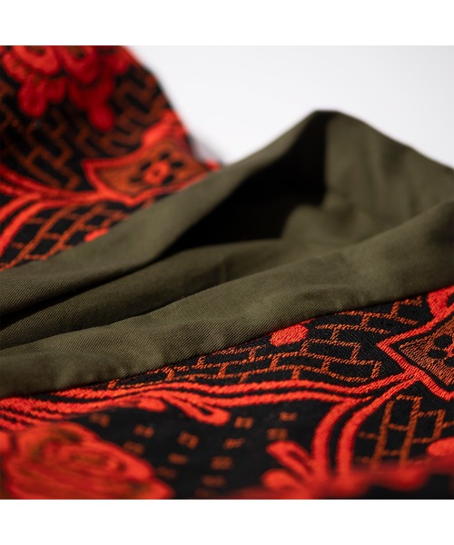 PUEBCO（プエブコ）の「RUG FABRIC REVERSIBLE GOWN Black（ガウン/バスローブ・メンズ・ブラック系その他・ONE SIZE）」の6枚目の写真