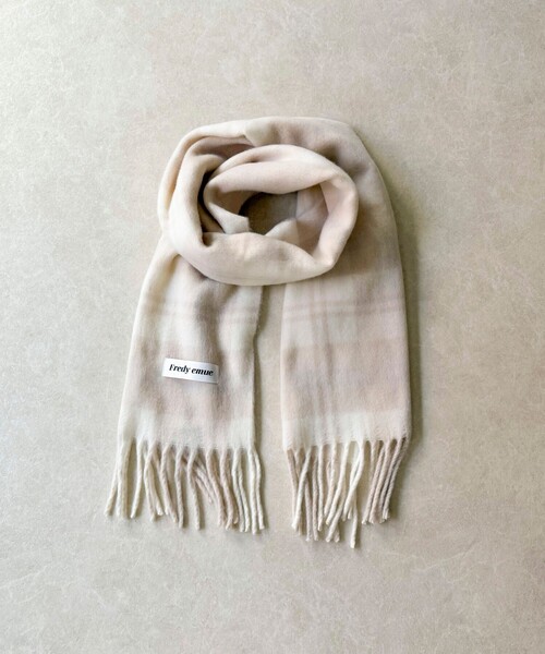 秋冬の差し色に】ソフトタッチチェックマフラー 40（マフラー）｜fredy