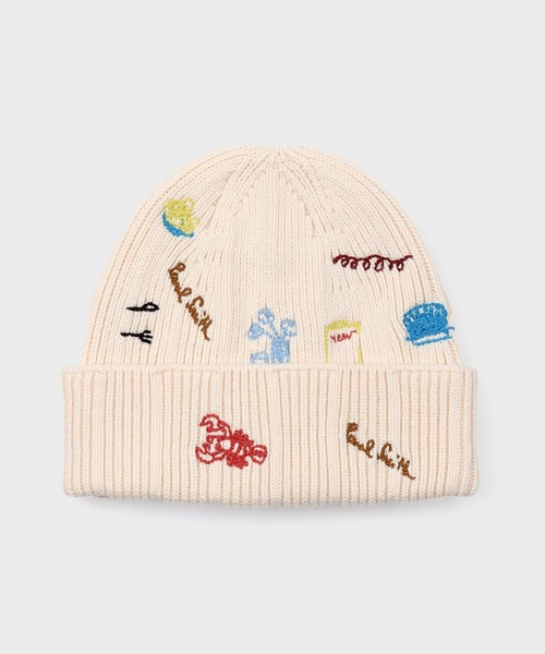 90s paul smith ニットキャップとレザージャケット Paul Smithのニット