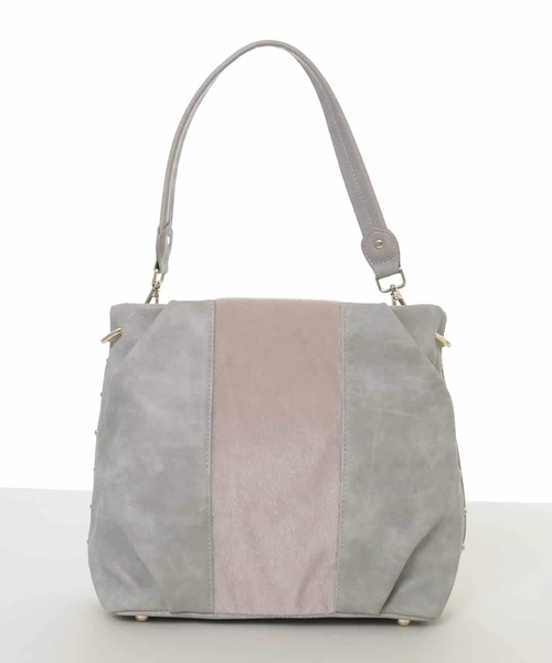 異素材ドッキングワンハンドルバッグ