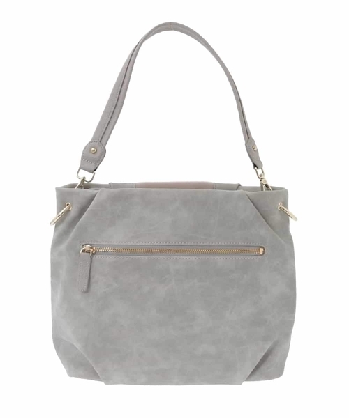 異素材ドッキングワンハンドルバッグ