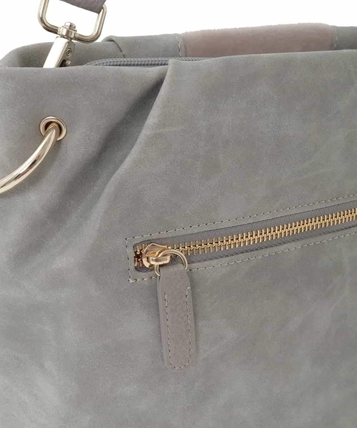 異素材ドッキングワンハンドルバッグ