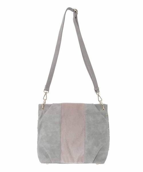 異素材ドッキングワンハンドルバッグ