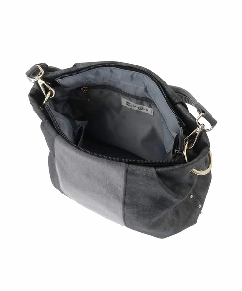 異素材ドッキングワンハンドルバッグ