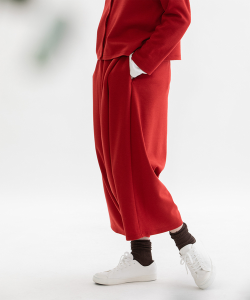 アクリルウールポンチサルエルパンツ（その他パンツ）｜nop de nod