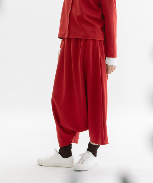 アクリルウールポンチサルエルパンツ（その他パンツ）｜nop de nod