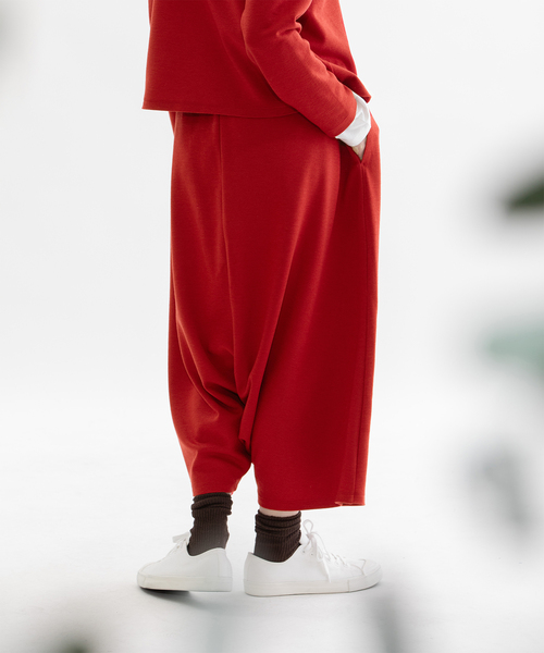 アクリルウールポンチサルエルパンツ（その他パンツ）｜nop de nod
