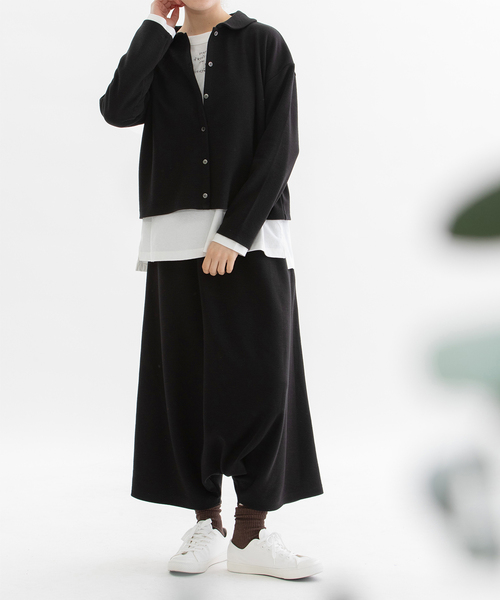 アクリルウールポンチサルエルパンツ（その他パンツ）｜nop de nod