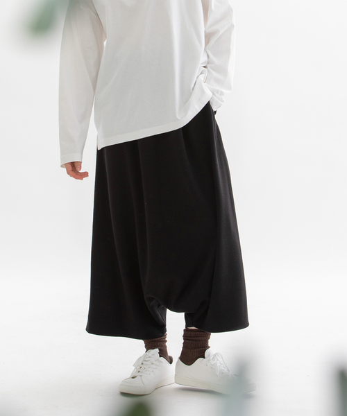 nop de nod(ノップドゥノッド)の「アクリルウールポンチサルエルパンツ(その他パンツ・レディース・ネイビー/レッド/ブラック・M)」の14枚目の写真