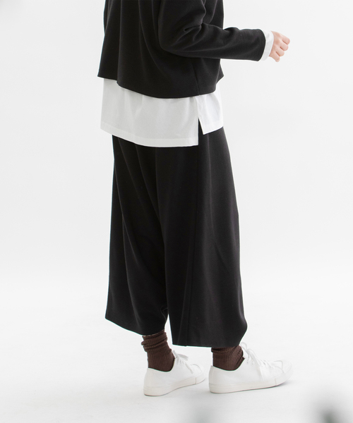 アクリルウールポンチサルエルパンツ（その他パンツ）｜nop de nod