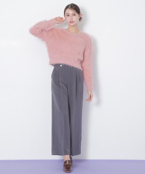 JILL by JILL STUART(ジルバイジルスチュアート)の「◇起毛ロングシャギーニット(ニット/セーター・レディース・ピンク/ホワイト/グレー・FREE)」の11枚目の写真