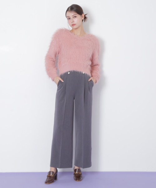 JILL by JILL STUART(ジルバイジルスチュアート)の「◇起毛ロングシャギーニット(ニット/セーター・レディース・ピンク/ホワイト/グレー・FREE)」の10枚目の写真