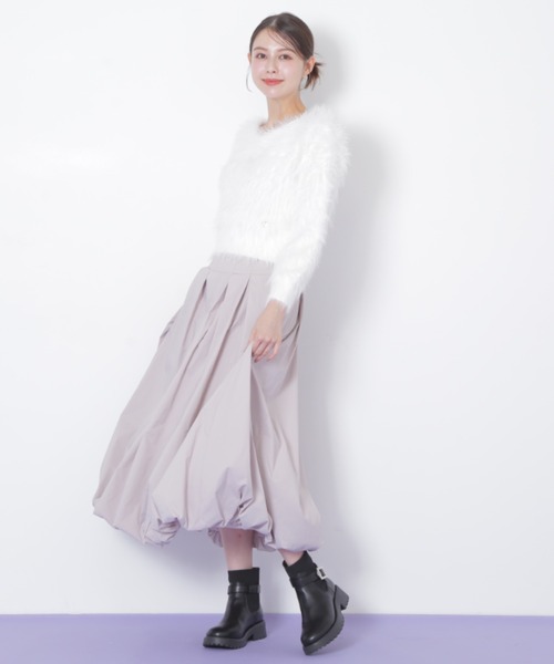 JILL by JILL STUART(ジルバイジルスチュアート)の「◇起毛ロングシャギーニット(ニット/セーター・レディース・ピンク/ホワイト/グレー・FREE)」の21枚目の写真