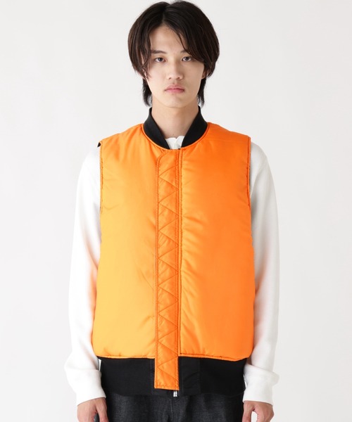 Alpha Industries(アルファインダストリーズ)の「Alpha Industries/アルファ インダストリーズ/MA-1 VEST/エムエーワン ベスト(MA-1・メンズ・ブラック・2XL/L/M/S/XL/XS)」の6枚目の写真