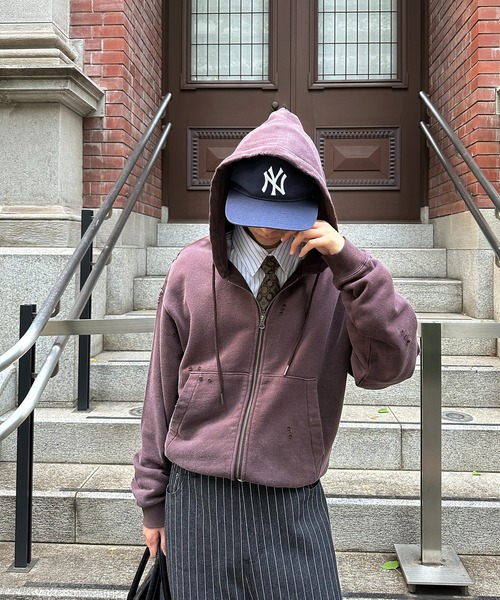 セール】FADEPROCESSING THERMAL DOCKING DAMAGE ZIP PARKA／フェード