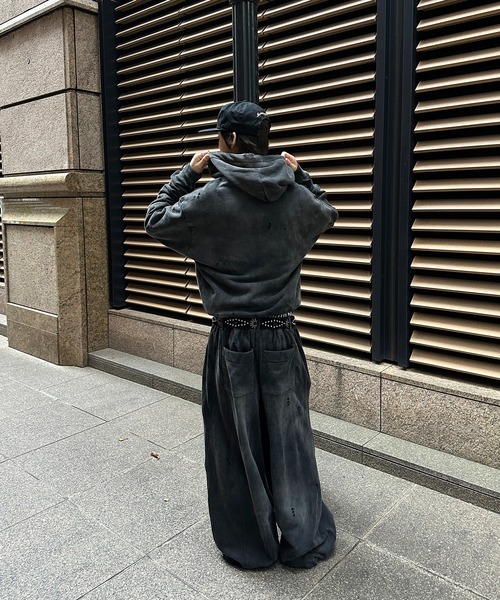 kutir(クティール)の「FADEPROCESSING THERMAL DOCKING DAMAGE ZIP PARKA/フェード加工サーマルドッキングダメージジップパーカー(パーカー・メンズ・杢グレー/ブラウン/ブラック・MEDIUM/LARGE)」の19枚目の写真