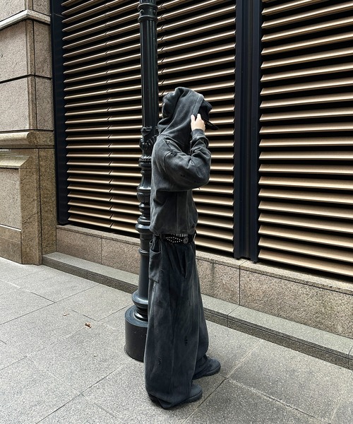 kutir(クティール)の「FADEPROCESSING THERMAL DOCKING DAMAGE ZIP PARKA/フェード加工サーマルドッキングダメージジップパーカー(パーカー・メンズ・杢グレー/ブラウン/ブラック・MEDIUM/LARGE)」の18枚目の写真