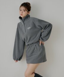 Chico（チコ）の「ハーフジップフリースミニワンピース（ワンピース）」
