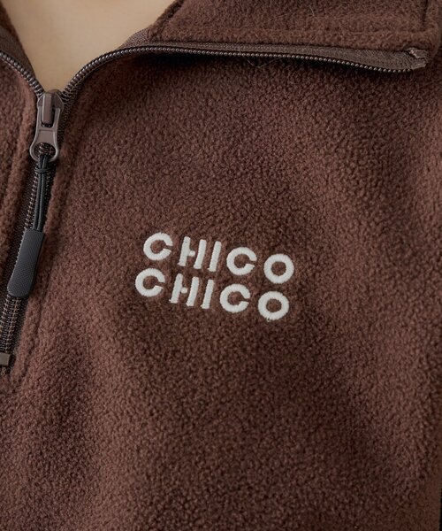 Chico（チコ）の「ハーフジップフリースミニワンピース（ワンピース・レディース・グレー/ブラウン/アイボリー・FREE）」の17枚目の写真