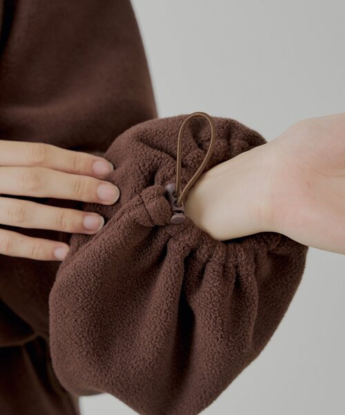 Chico（チコ）の「ハーフジップフリースミニワンピース（ワンピース・レディース・グレー/ブラウン/アイボリー・FREE）」の19枚目の写真