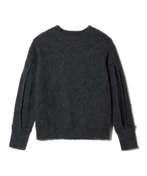 soduk(スドーク)の「holes knit sweater(ニット/セーター・レディース・ブラック/グレー/グリーン・ONE SIZE)」の5枚目の写真