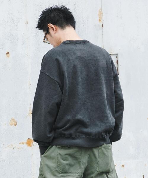 URBAN RESEARCH（アーバンリサーチ）の「LOGIC ONE PIGMENT SWEAT（スウェット・メンズ・グリーン/オレンジ/ブラック・MEDIUM/LARGE）」の5枚目の写真