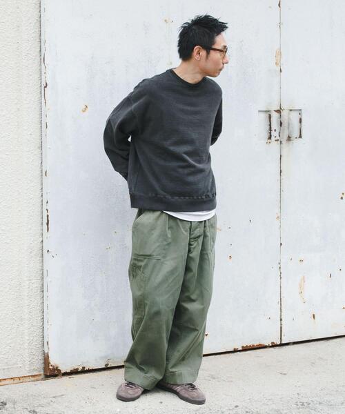 URBAN RESEARCH（アーバンリサーチ）の「LOGIC ONE PIGMENT SWEAT（スウェット・メンズ・グリーン/オレンジ/ブラック・MEDIUM/LARGE）」の7枚目の写真
