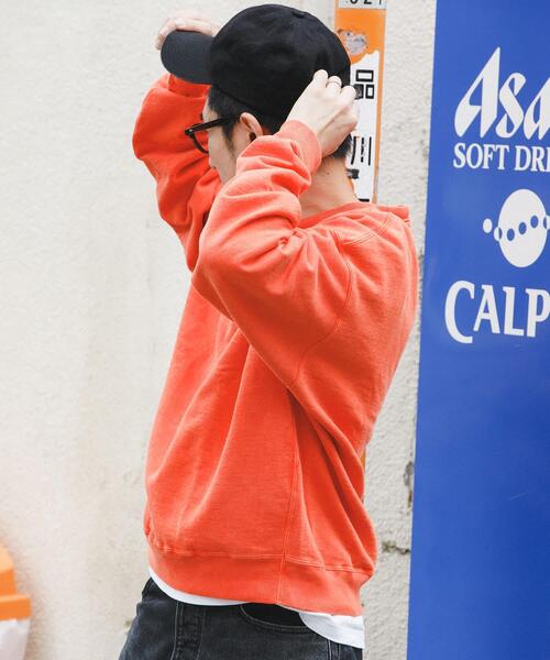 URBAN RESEARCH（アーバンリサーチ）の「LOGIC ONE PIGMENT SWEAT（スウェット・メンズ・グリーン/オレンジ/ブラック・MEDIUM/LARGE）」の20枚目の写真