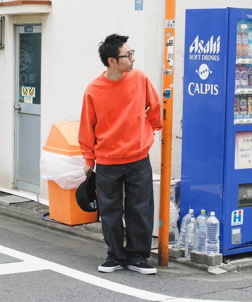 URBAN RESEARCH（アーバンリサーチ）の「LOGIC ONE PIGMENT SWEAT（スウェット・メンズ・グリーン/オレンジ/ブラック・MEDIUM/LARGE）」の22枚目の写真