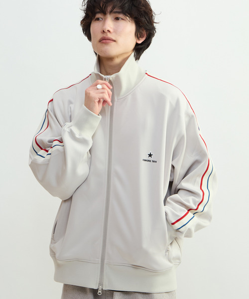 SIDE LINE LOOSE TRACK JACKET(UNISEX)（ジャージ）｜CONVERSE TOKYO