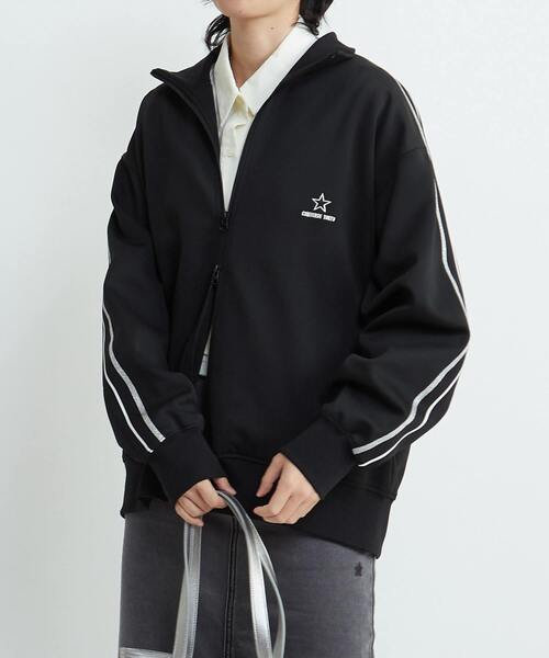 SIDE LINE LOOSE TRACK JACKET(UNISEX)（ジャージ）｜CONVERSE TOKYO