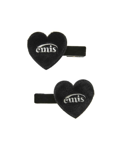 EMIS（イミス）の「FUR HEART HAIRPIN（バレッタ/ヘアクリップ・レディース・ピンク/ブラウン/ブラック/アイボリー・FREE）」の6枚目の写真