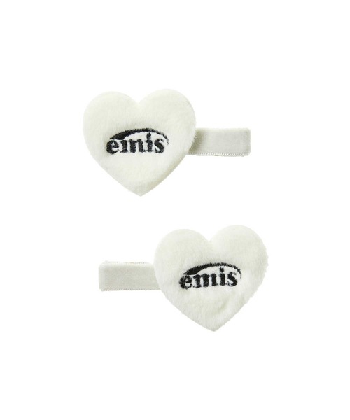 EMIS（イミス）の「FUR HEART HAIRPIN（バレッタ/ヘアクリップ・レディース・ピンク/ブラウン/ブラック/アイボリー・FREE）」の10枚目の写真