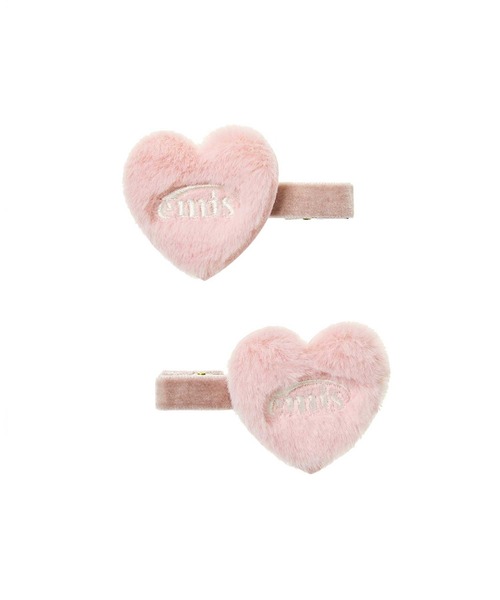EMIS（イミス）の「FUR HEART HAIRPIN（バレッタ/ヘアクリップ・レディース・ピンク/ブラウン/ブラック/アイボリー・FREE）」の12枚目の写真