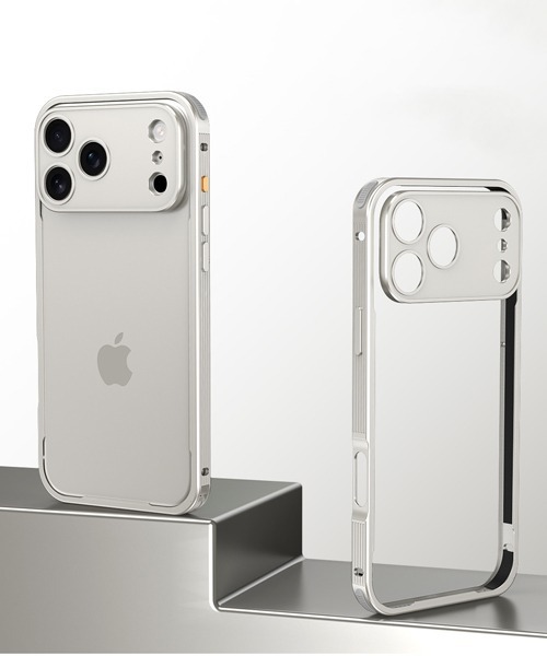 Fun & Daily（ファンアンドデイリー）の「iPhone17 Aluminium Banper Case 17 Pro ProMax / アルミニウムバンパーケース（スマホケース/カバー・メンズ・オレンジ/シルバー/ブラック・iPhone 17 Pro/iPhone 17 Pro Max/iPhone 17/iPhone Air）」の3枚目の写真