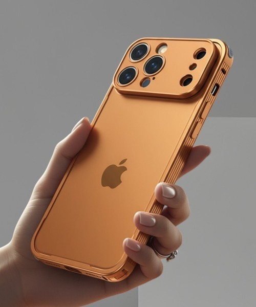 Fun & Daily（ファンアンドデイリー）の「iPhone17 Aluminium Banper Case 17 Pro ProMax / アルミニウムバンパーケース（スマホケース/カバー・メンズ・オレンジ/シルバー/ブラック・iPhone 17 Pro/iPhone 17 Pro Max/iPhone 17/iPhone Air）」の2枚目の写真