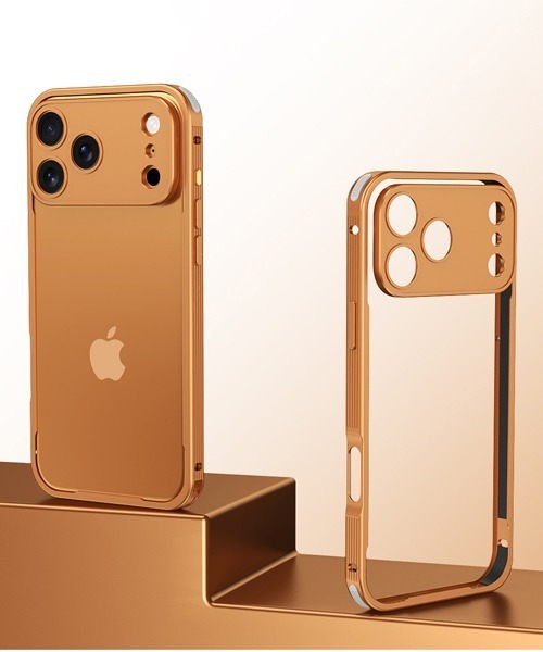 Fun & Daily（ファンアンドデイリー）の「iPhone17 Aluminium Banper Case 17 Pro ProMax / アルミニウムバンパーケース（スマホケース/カバー・メンズ・オレンジ/シルバー/ブラック・iPhone 17 Pro/iPhone 17 Pro Max/iPhone 17/iPhone Air）」の6枚目の写真