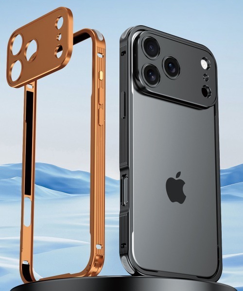 Fun & Daily（ファンアンドデイリー）の「iPhone17 Aluminium Banper Case 17 Pro ProMax / アルミニウムバンパーケース（スマホケース/カバー・メンズ・オレンジ/シルバー/ブラック・iPhone 17 Pro/iPhone 17 Pro Max/iPhone 17/iPhone Air）」の4枚目の写真