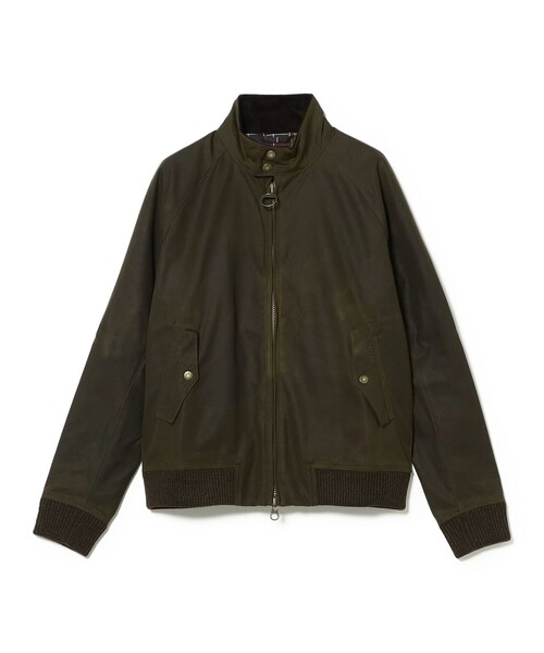 Barbour(バブアー)の「Barbour × BARACUTA / PORTON オイルドコットン ブルゾン(ブルゾン・メンズ・ブラック/グリーン系その他5・MEDIUM/LARGE/SMALL)」の2枚目の写真