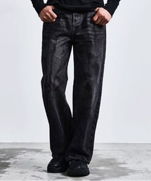 BENUSTA（ベヌスタ）の「『BENUSTA/ベヌスタ』加工ワイドデニムパンツ【CN】（デニムパンツ）」