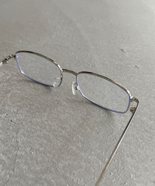 SANSeLF（サンセルフ）の「【SANSeLF】 スクエアスリムフレームメタルアイウェア saa25a166（メガネ・レディース・シルバー・FREE）」の2枚目の写真