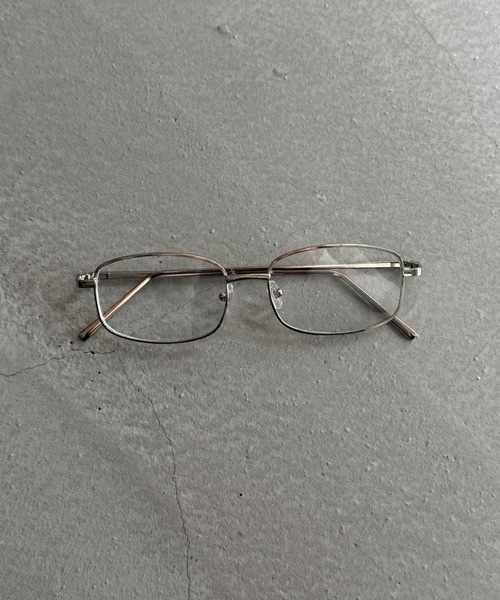 SANSeLF（サンセルフ）の「【SANSeLF】 スクエアスリムフレームメタルアイウェア saa25a166（メガネ・レディース・シルバー・FREE）」の3枚目の写真
