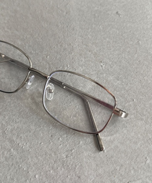 SANSeLF（サンセルフ）の「【SANSeLF】 スクエアスリムフレームメタルアイウェア saa25a166（メガネ・レディース・シルバー・FREE）」の4枚目の写真