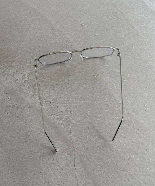 SANSeLF（サンセルフ）の「【SANSeLF】 スクエアスリムフレームメタルアイウェア saa25a166（メガネ・レディース・シルバー・FREE）」の5枚目の写真
