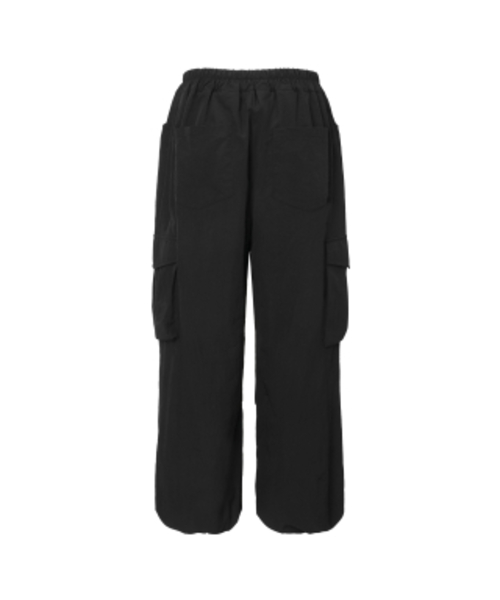 KHAKIPOINT（カーキポイント）の「Shirring Parachute Pants (black)（スウェットパンツ・レディース・その他・FREE）」の3枚目の写真