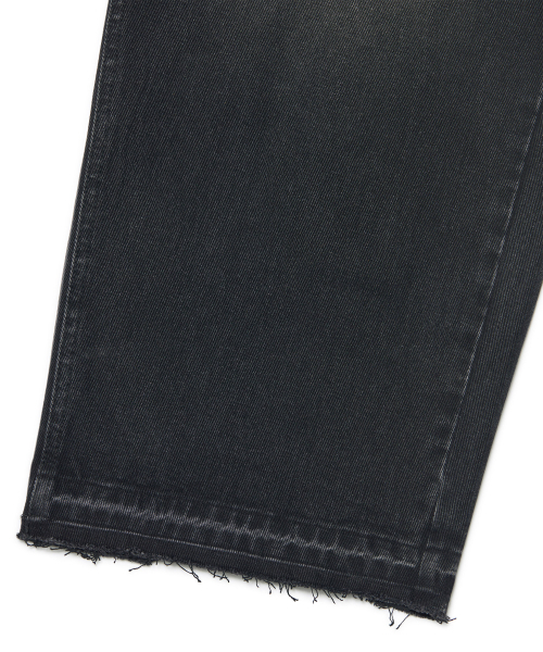 NOMANUAL(NOMANUAL)の「DESTROYED LAYER DENIM PANTS - WASHED BLACK(デニムパンツ・レディース・その他・SMALL/MEDIUM/LARGE/X-LARGE)」の7枚目の写真