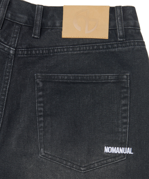 NOMANUAL(NOMANUAL)の「DESTROYED LAYER DENIM PANTS - WASHED BLACK(デニムパンツ・レディース・その他・SMALL/MEDIUM/LARGE/X-LARGE)」の8枚目の写真