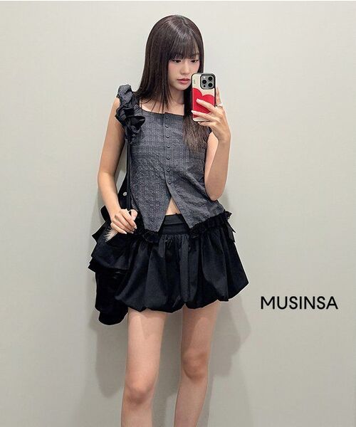 FLAREUP（フレアアップ）の「フェイフリルバッグ（FL-733_ブラック）（ショルダーバッグ・レディース・ブラック・OS）」の11枚目の写真