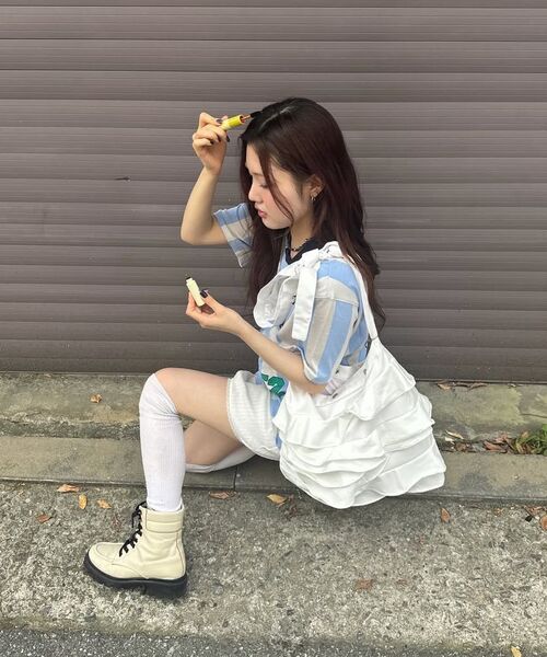 FLAREUP（フレアアップ）の「フェイフリルバッグ（FL-733_ブラック）（ショルダーバッグ・レディース・ブラック・OS）」の22枚目の写真